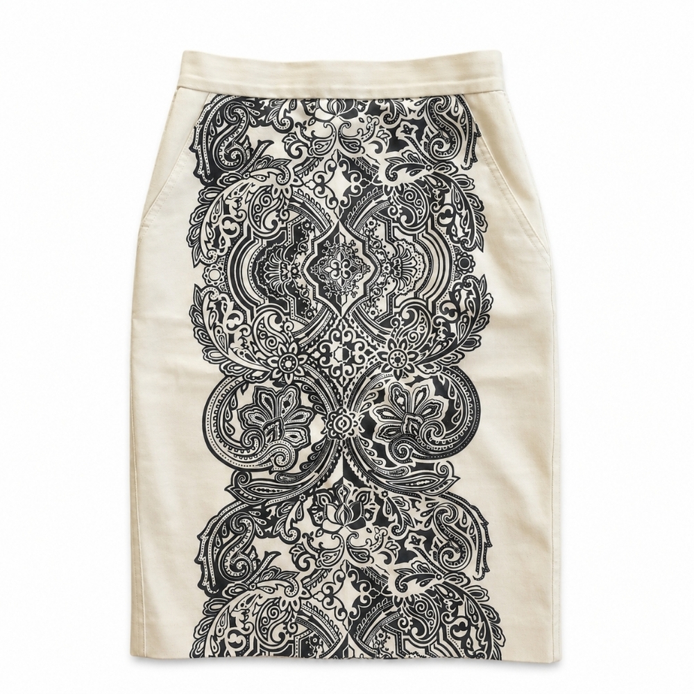 Max Mara Zinnia Lace Silk Pencil Skirt